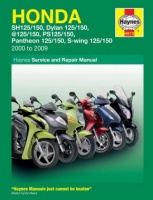 SKUTERY HONDA 125-150 SH, SES, NES, PES, FES (2000-2009) - instrukcja napraw Haynes