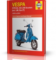 SKUTERY VESPA P/PX 125, 150, 200 -  LML Star 2T (1978-2014) - instrukcja napraw Haynes